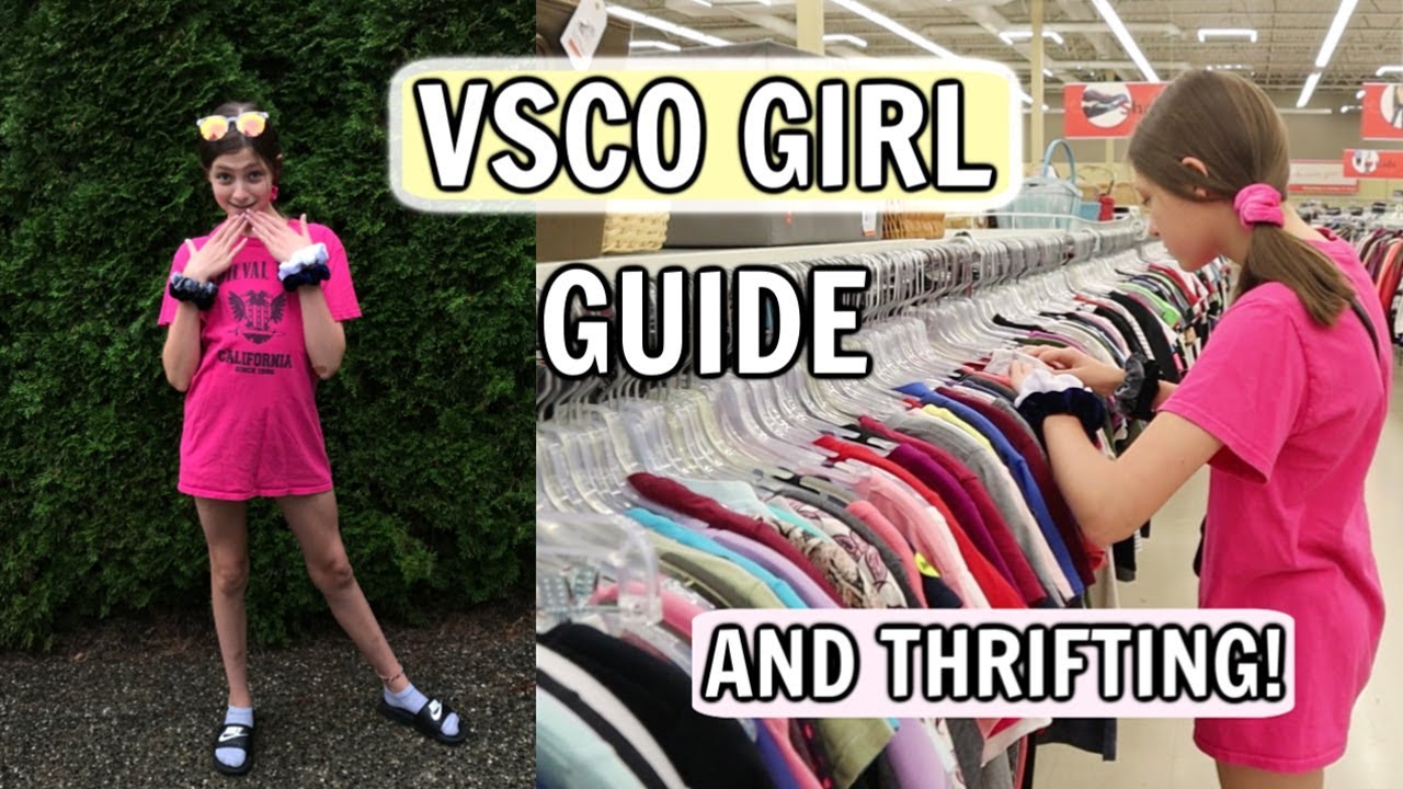 TURNING MYSELF INTO A VSCO GIRL FOR 24 HOURS! Thrifting and starbucks!