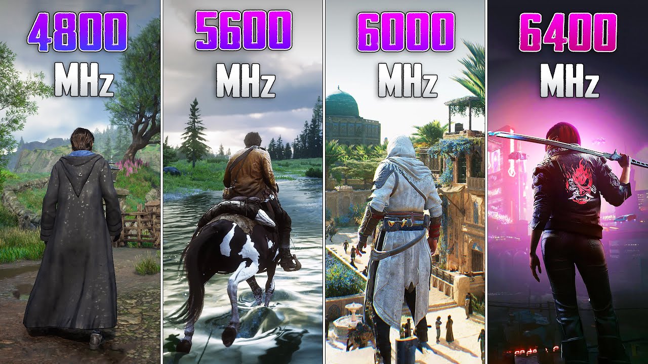 4800MHz vs 5600MHz vs 6000MHz vs 6400MHz RAM on Ryzen CPU