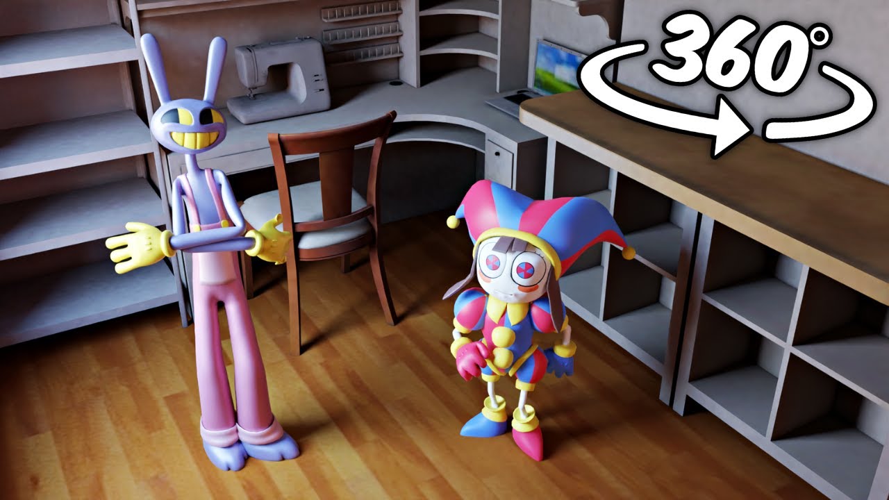 360º Pomni Breaks Into Jax's House - The Amazing Digital Circus