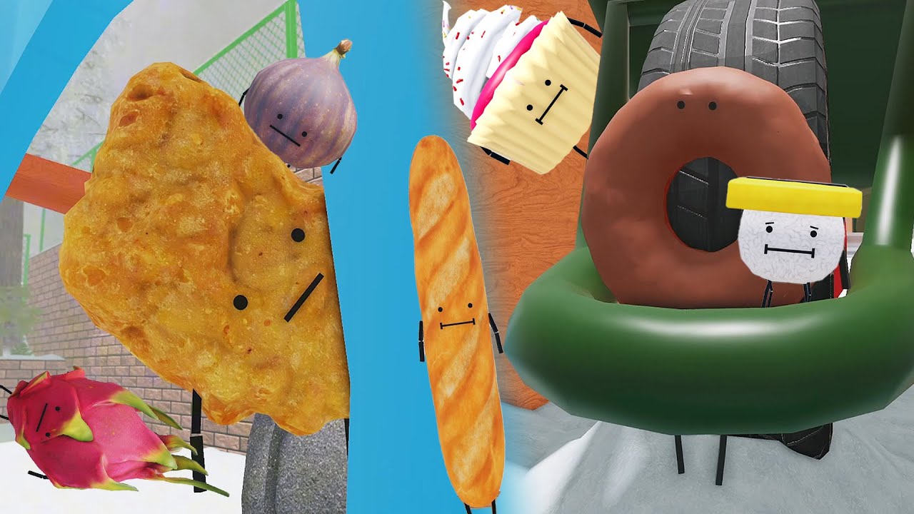 Hide and seek with Chicken Nugget, Chocolate Doughnut at Secret Staycation [Roblox]