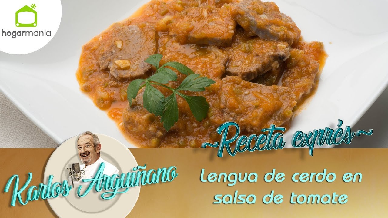 Receta de Lengua de cerdo en salsa de tomate por Karlos Arguiñano
