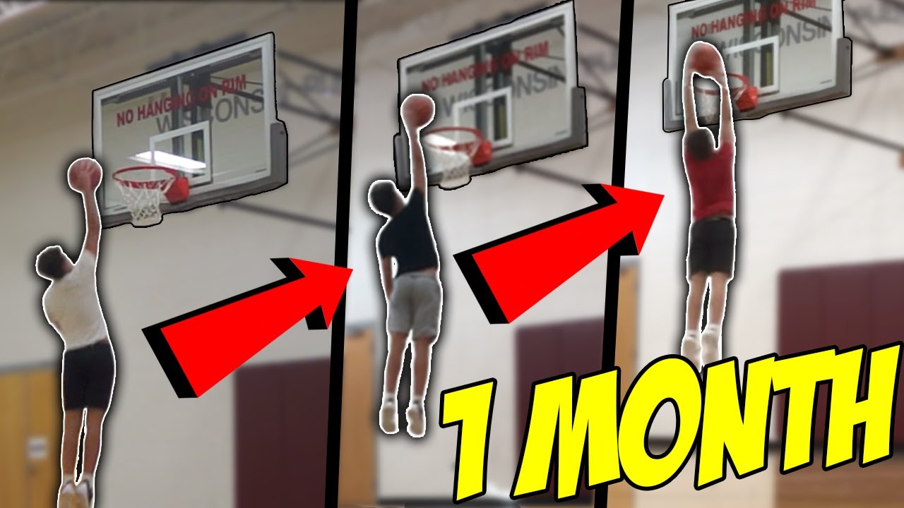 From rim grazing to dunking 2 handed in 1 month!?