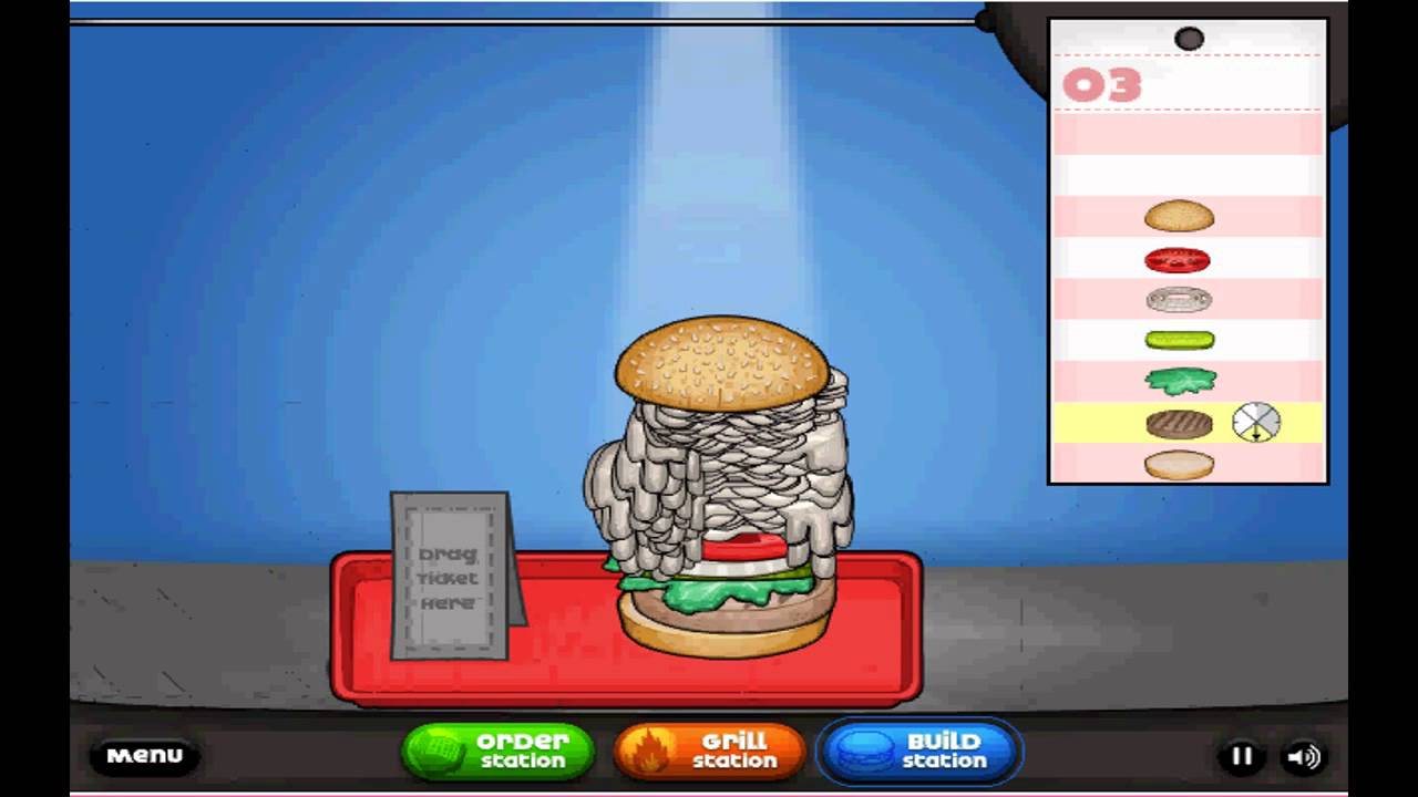 Burger Making Game Gameplay and Commentary