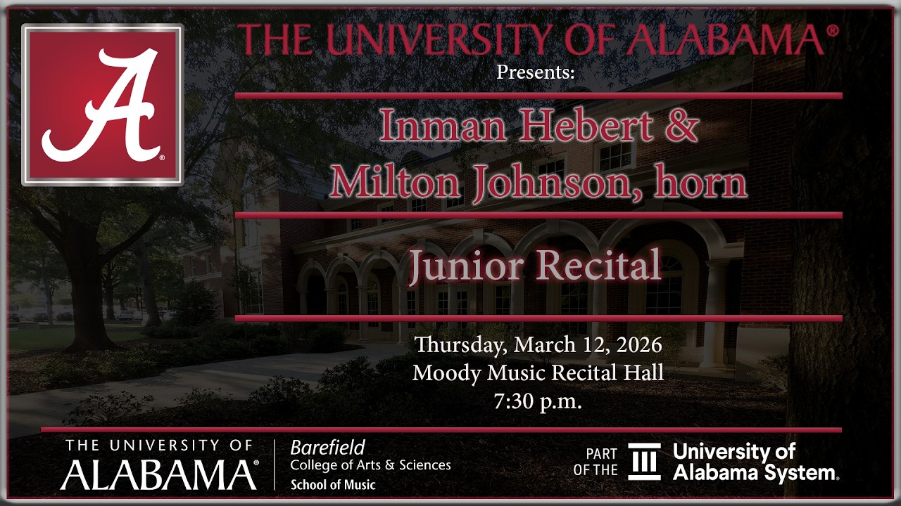 03-12-26 | Inman Hebert & Milton Johnson, horn, Junior Recital