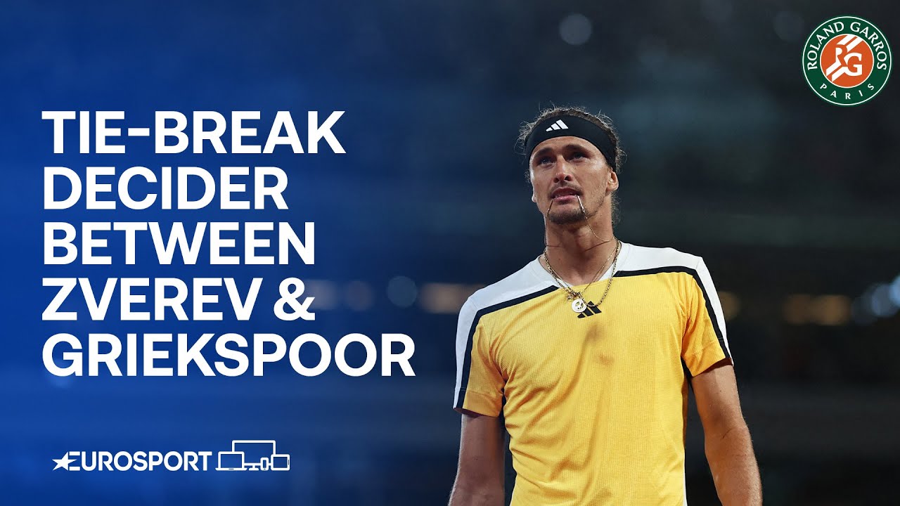 TIE-BREAK DECIDER between Alexander Zverev & Tallon Griekspoor 🔥 | French Open 2024 Highlights 🇫🇷