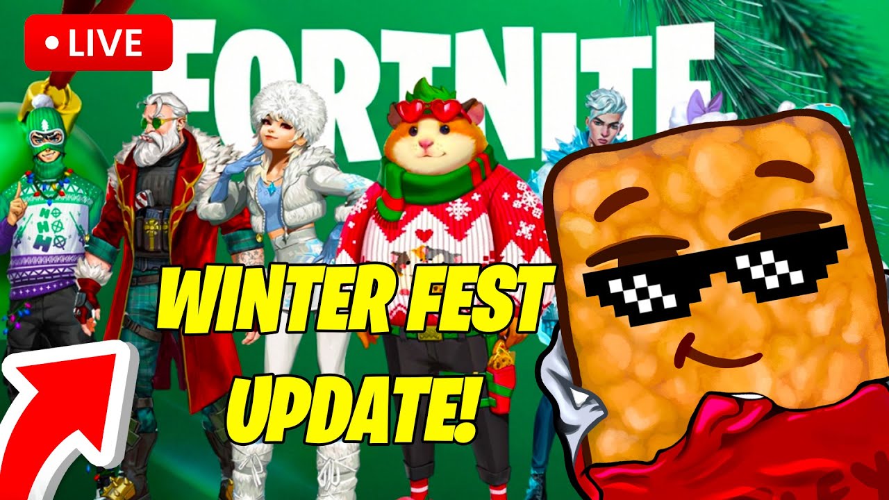 🔴LIVE - NEW WINTERFEST UPDATE IN CHAPTER 7 (Fortnite)
