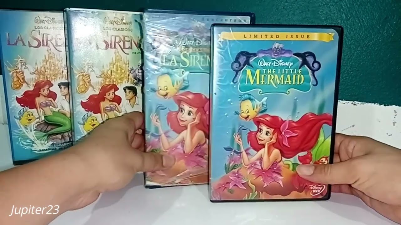 Revision La sirenita 1 Primer version en DVD/VHS/BETA disney