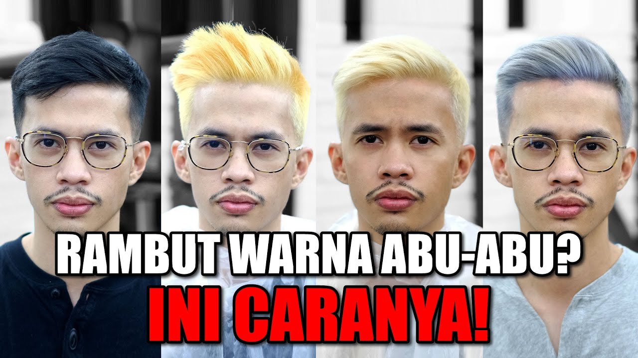 EKSPOR #2 - CARA CAT RAMBUT DARI HITAM KE ABU-ABU dengan Loreal Smokey Silver, Olaplex, dan Guy Tang