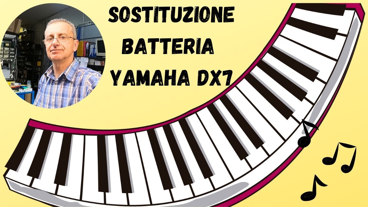 Tastiera Yamaha dx7 sostituzione batteria bios