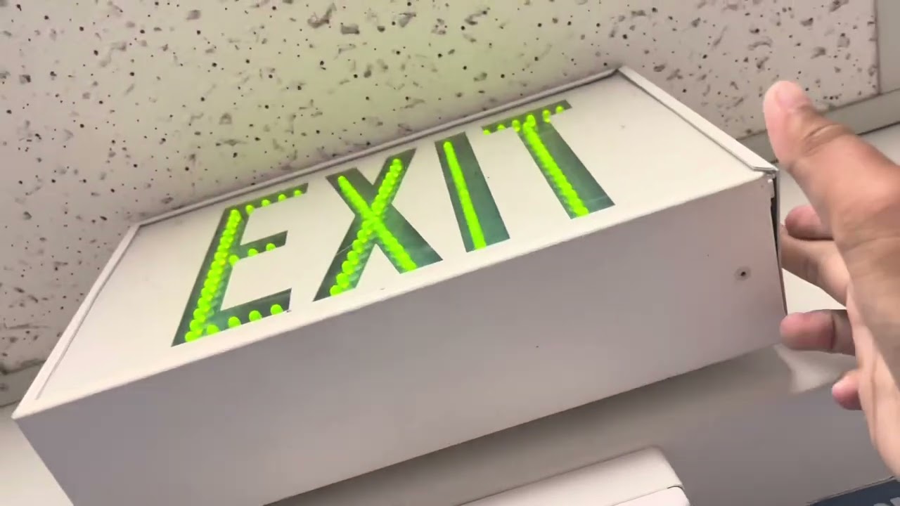Short Exit Sign and Door Closers as of July 20th-29th