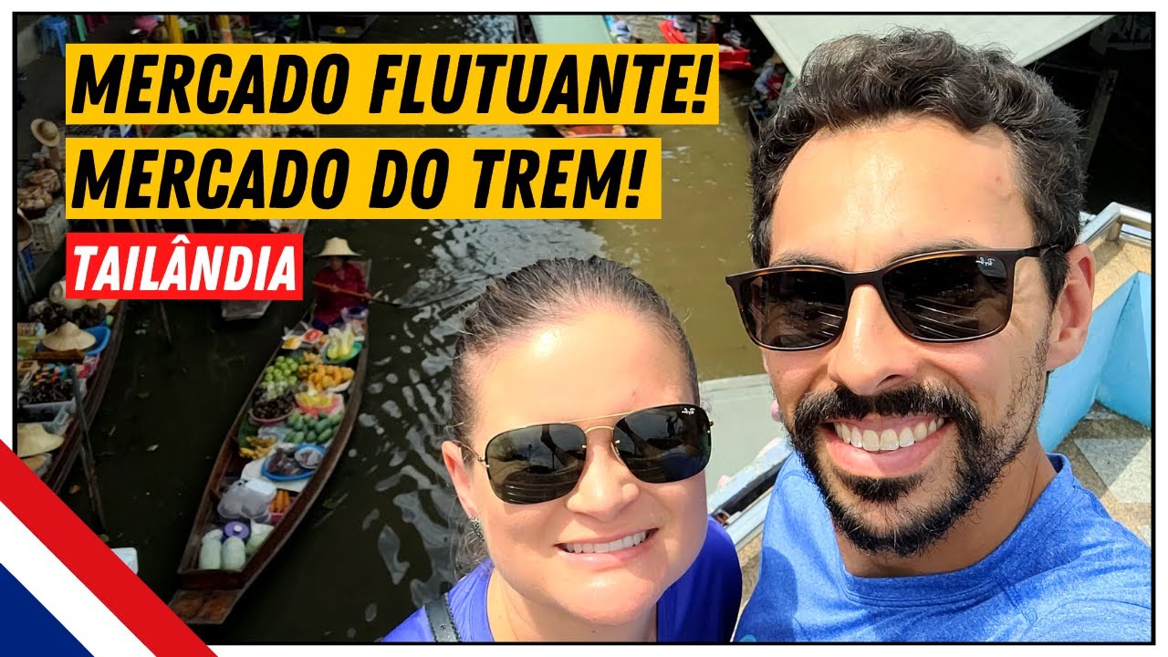 Mercado Do Trem e Mercado Flutuante Em Bangkok - Tail&acirc;ndia