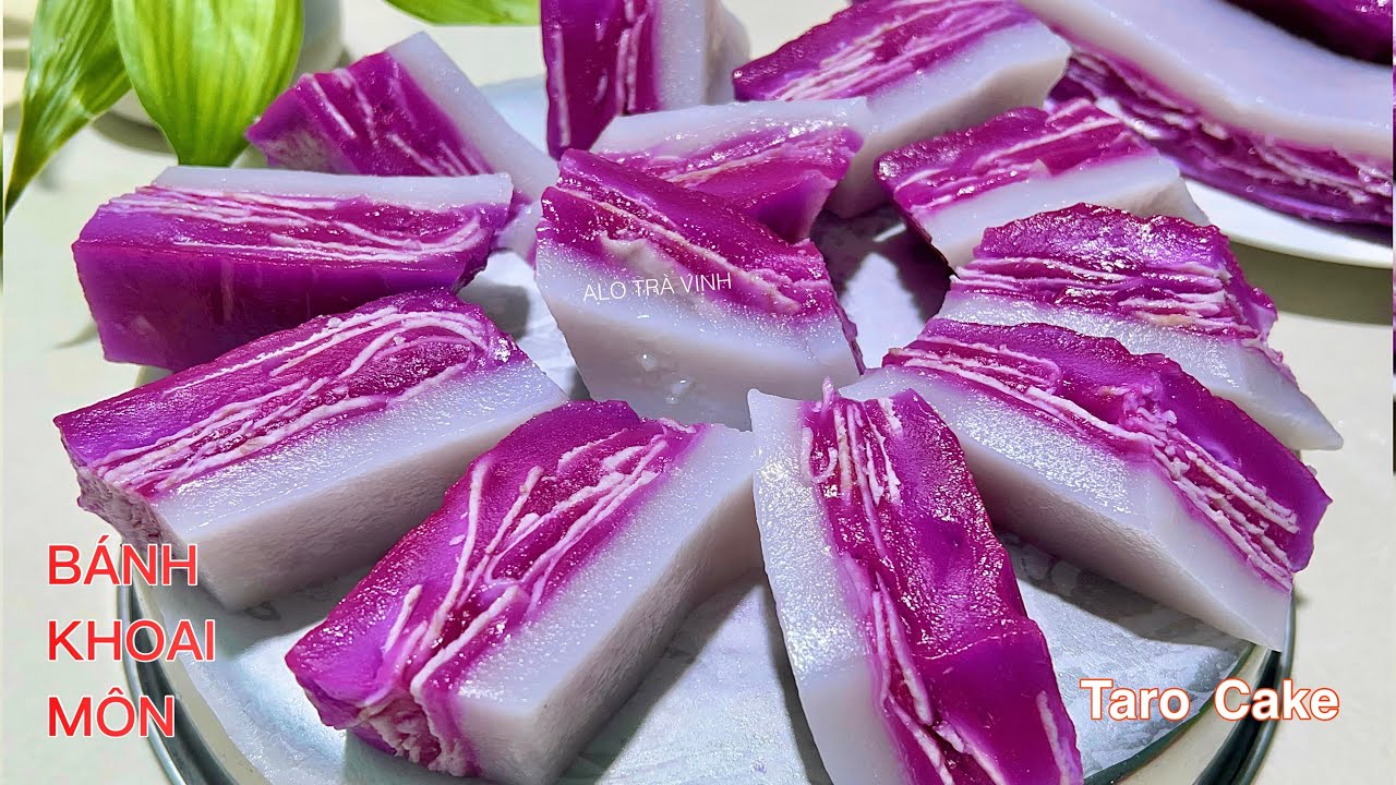 BÁNH KHOAI MÔN- Làm Rất Dễ mà bánh Rất Thơm Ngon dẻo dai béo ngậy- Taro cake