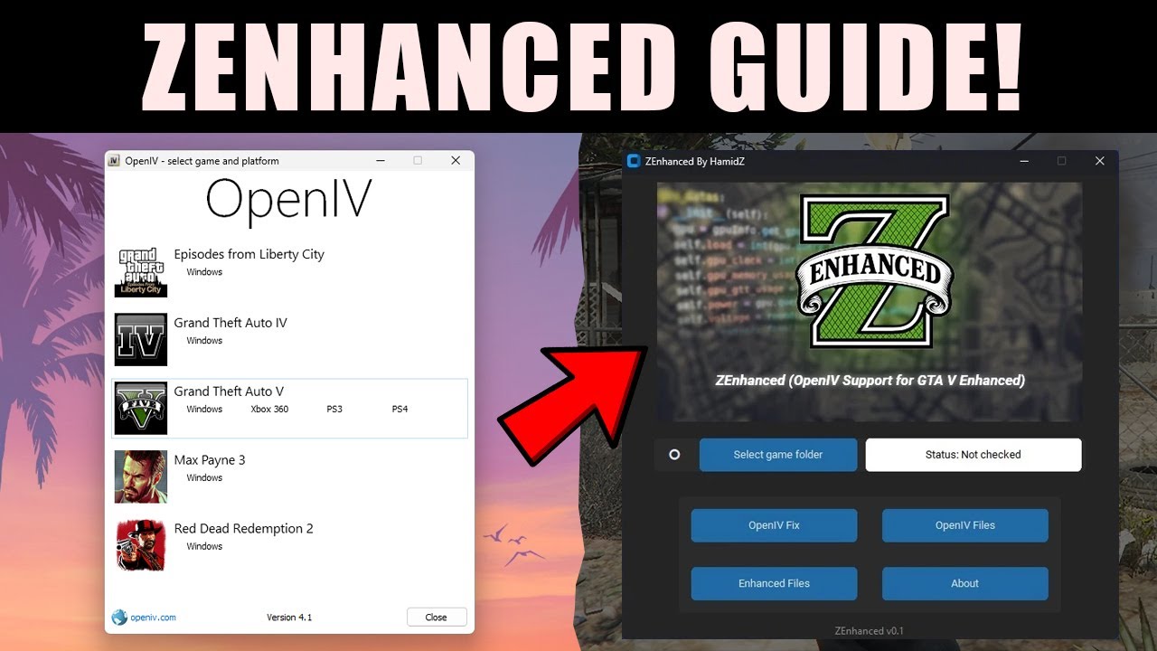 How to Install & Use ZEnhanced (OpenIV Support for GTA V Enhanced)