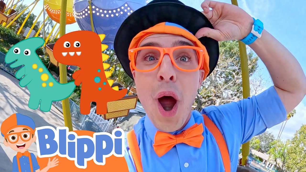 Blippi Explores Adventure City Vehicles 🟣 BLIPPI  | Educational Kids Cartoons & Songs