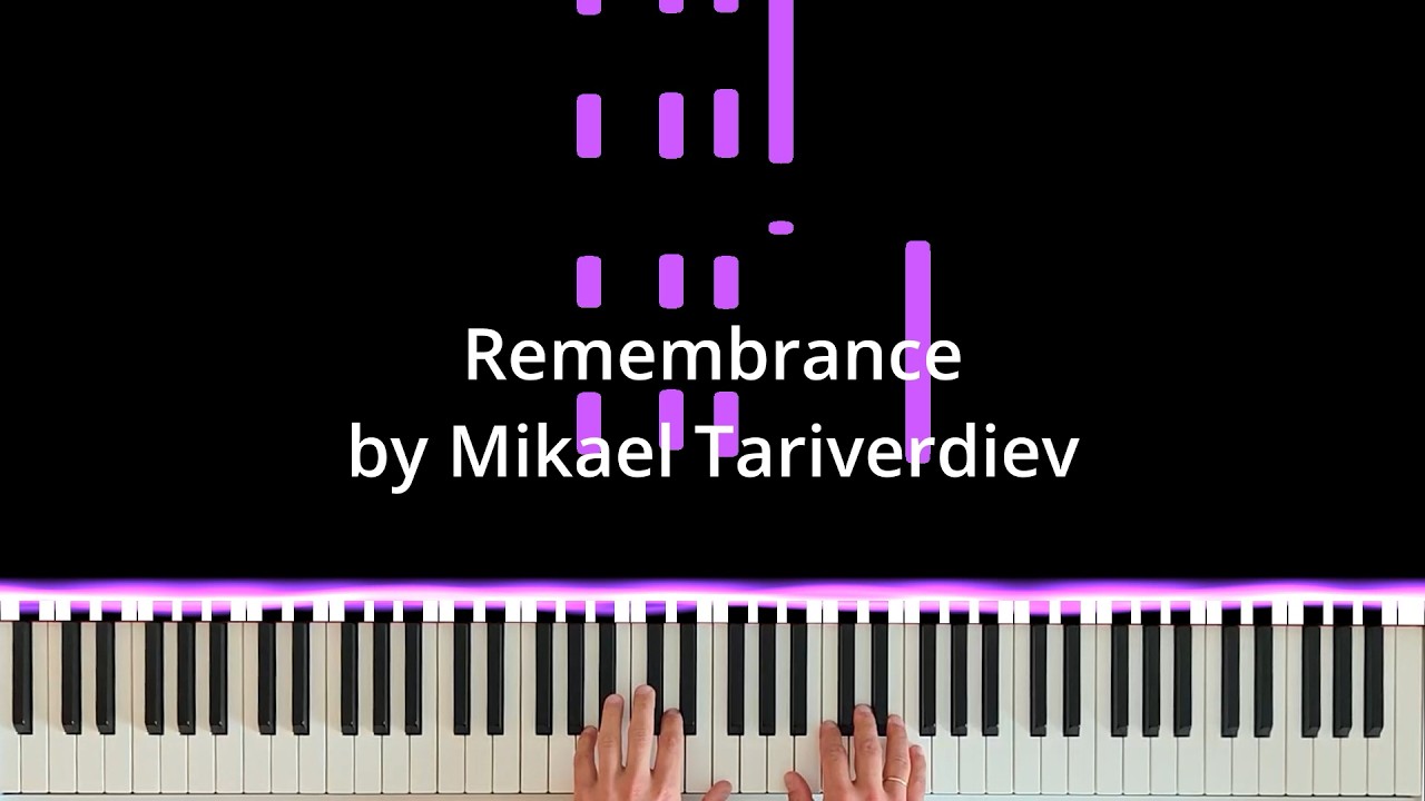 Mikael Tariverdiev - Remembrance (Воспоминание) | Piano Visualizer | Artem Riabtsev