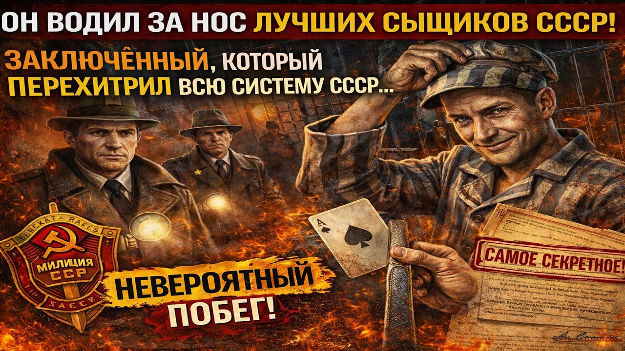 ОН Водил За Нос Лучших Сыщиков СССР! Заключённый, который перехитрил всю систему СССР...