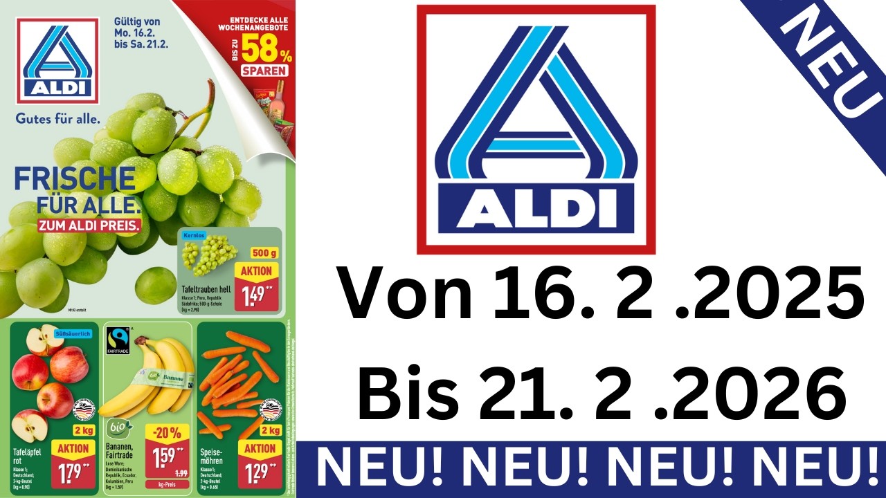 ALDI NORD Werbung Prospekt | Gültig von 16.02.2026