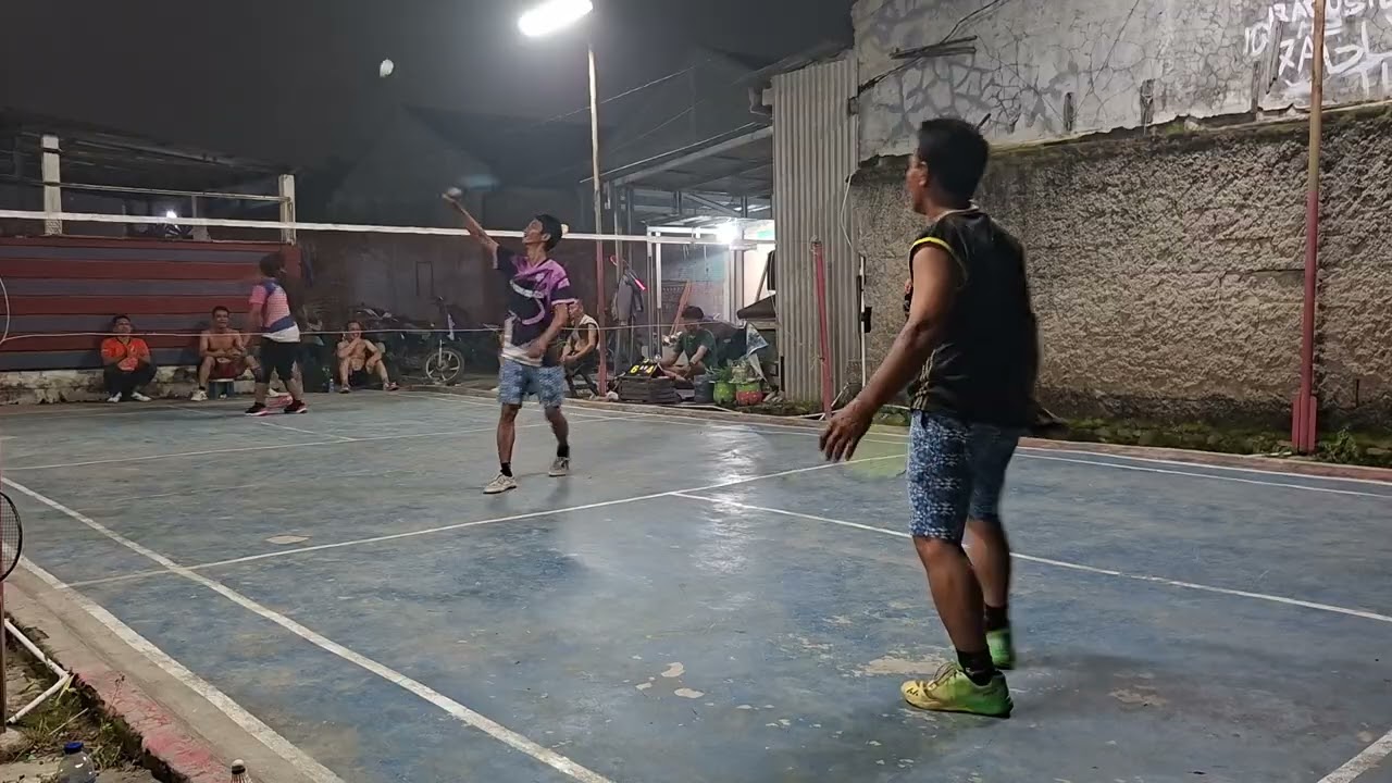 Lawan Pemain Tarkam 😱 JEFRI/DUL vs FENDI/ISMET badminton Outdoor PB.BELPAS Sepatan Bandara Soetta
