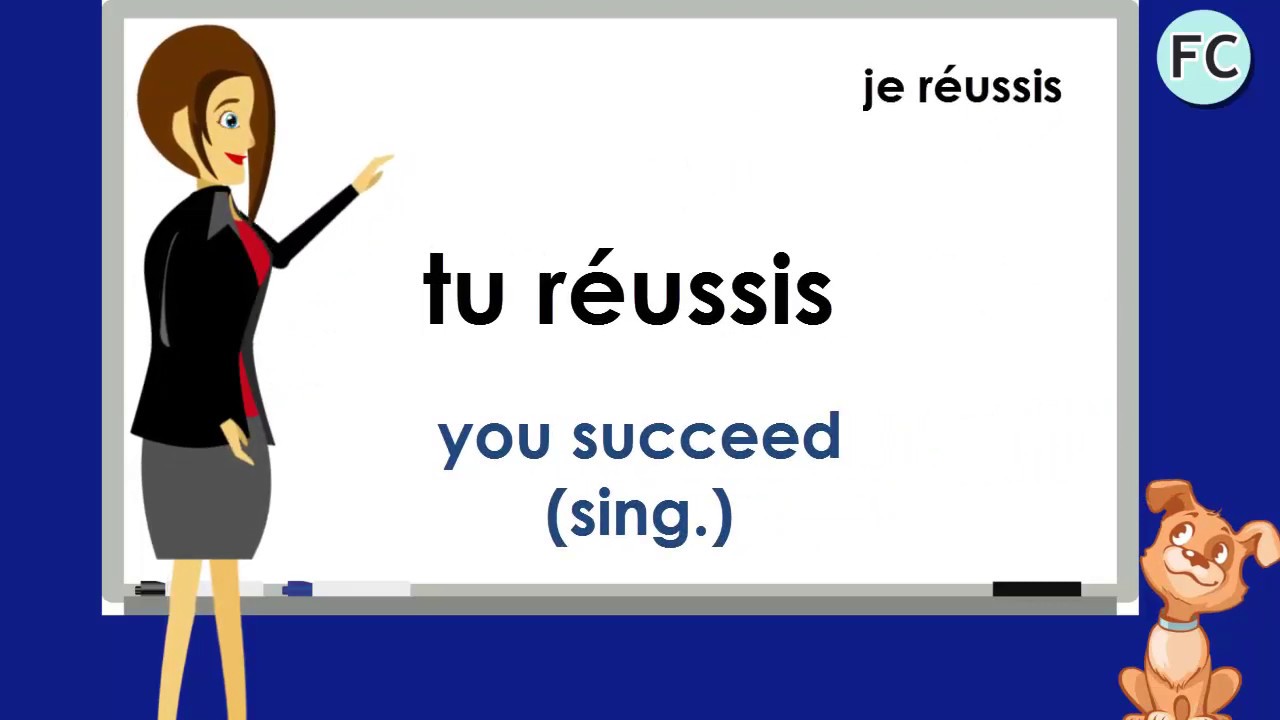 Le Verbe Réussir au Présent - To Succeed Present Tense - French Conjugation