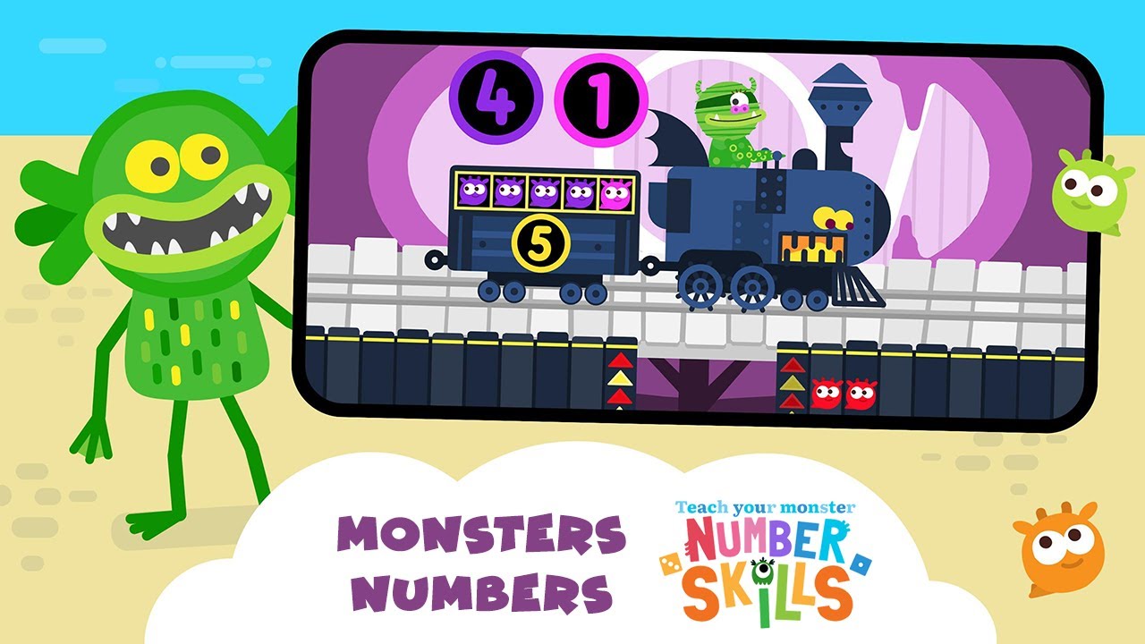 Teach Your Monster Number Skills #2 - Practice Numbers up to 10 with Adorable Monsters!