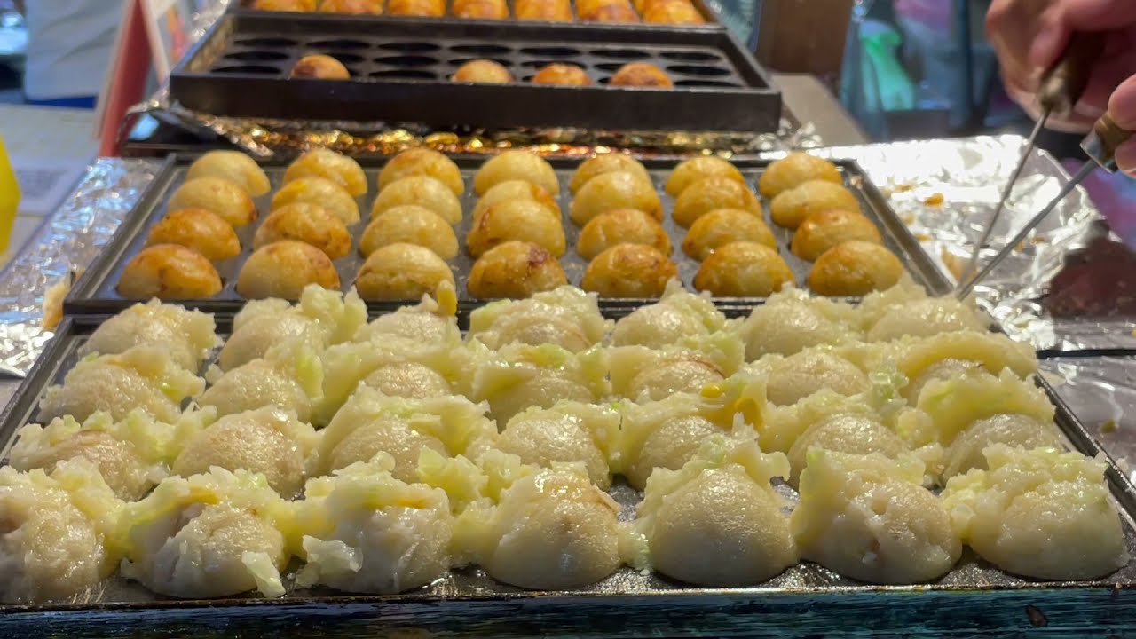 Vegetarian Takoyaki-Taiwan Street Food #好好旅遊#ASMR