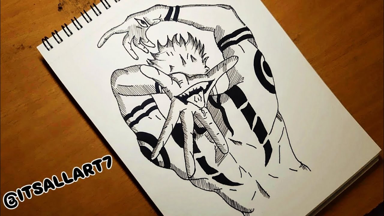 Drawing - Sukuna  // speed drawing - Sukuna  // how to draw Sukuna