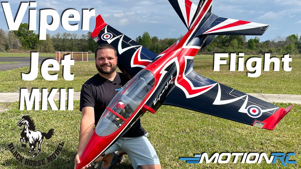 Black Horse Viper Jet MKII 120 мм EDF Flight | Motion RC