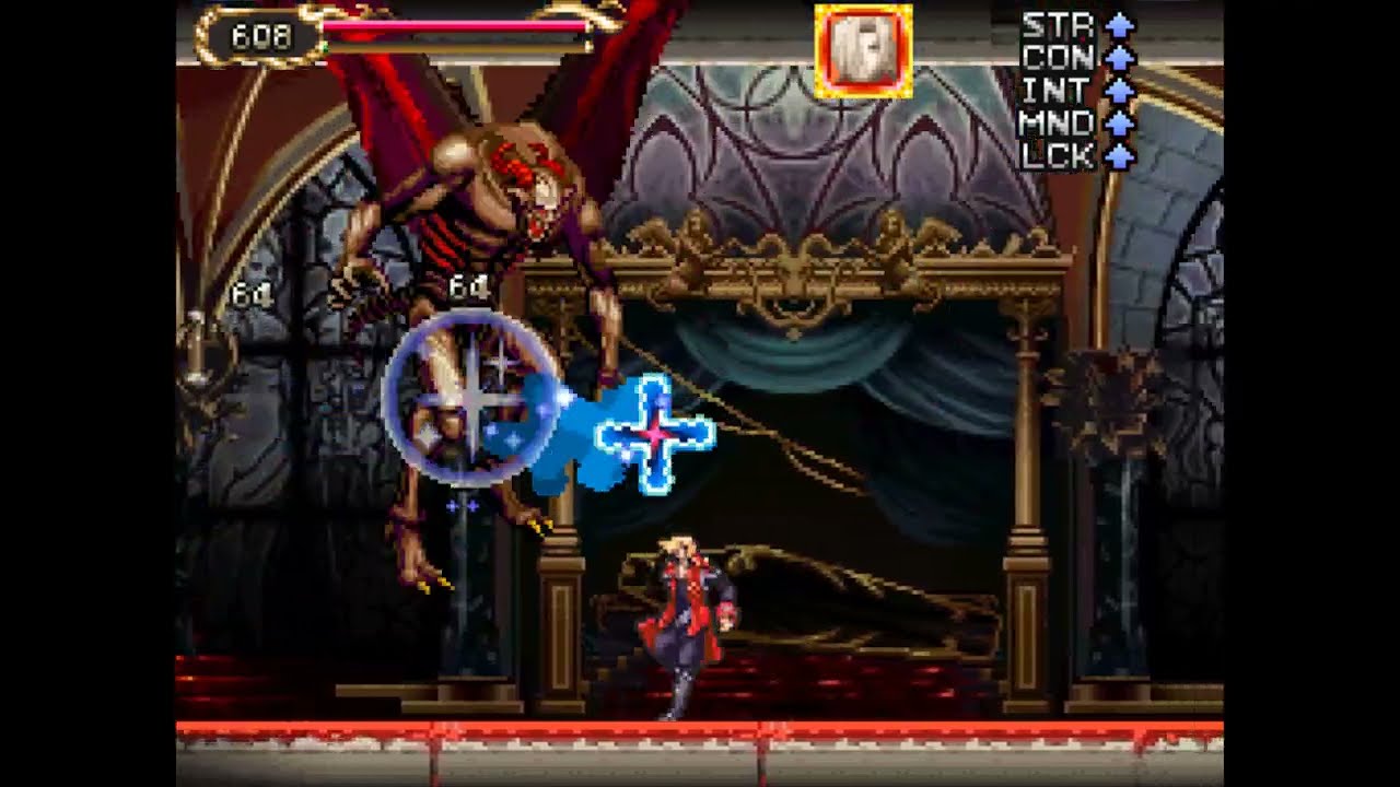 Castlevania: Portrait of Ruin - Death & Dracula/True Dracula (NO DAMAGE, HARD, LV1)