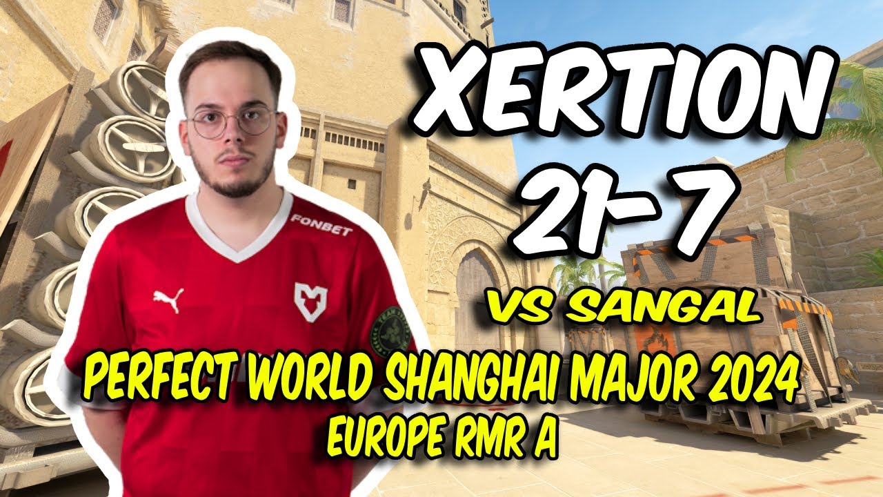 MOUZ xertioN (21/7) vs Sangal (Mirage) @ Perfect World Shanghai Major 2024 Europe RMR A | CS2 POV
