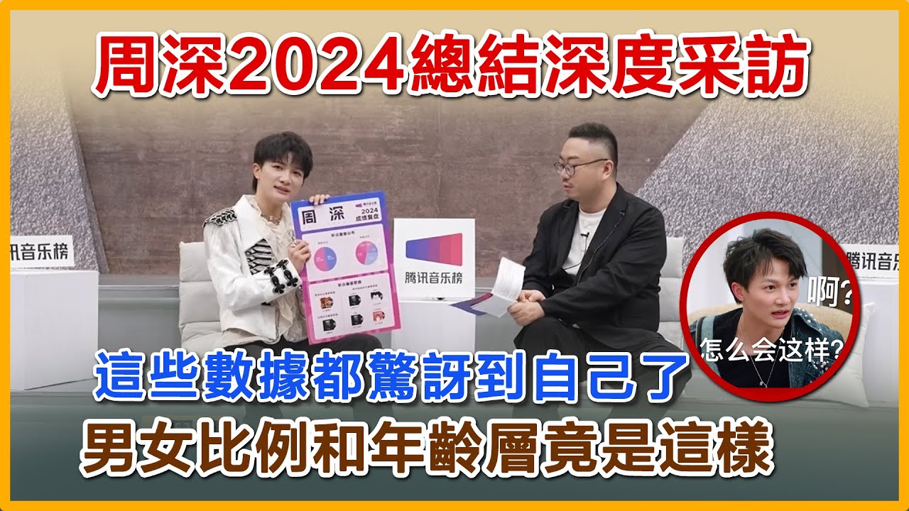 这些数据周深都惊讶到自己，周深2024总结深度采访。