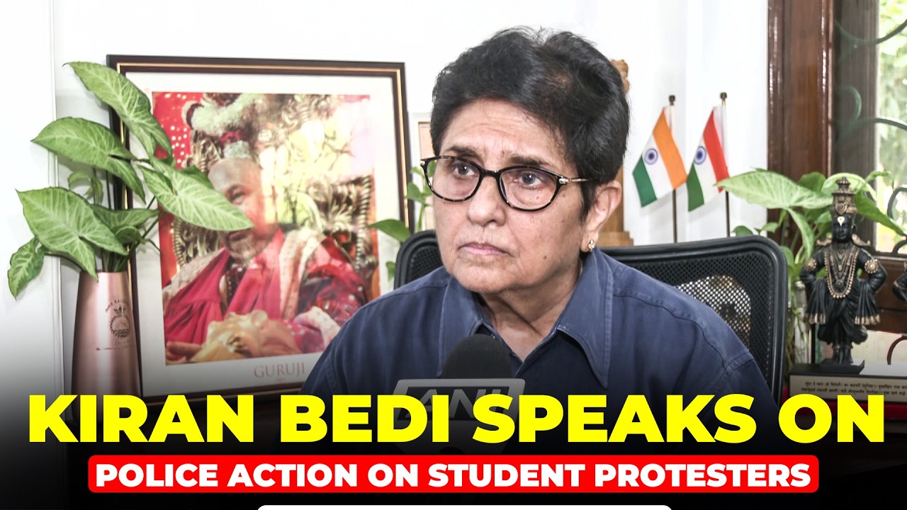 WATCH: Former IPS officer Kiran Bedi speaks on Delhi police action on Student protester, Pellet Guns