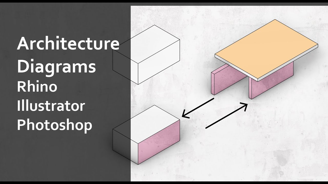 Axon Isometric Diagrams with Rhino Illustrator Photoshop - Easy Tips for Nice Graphics