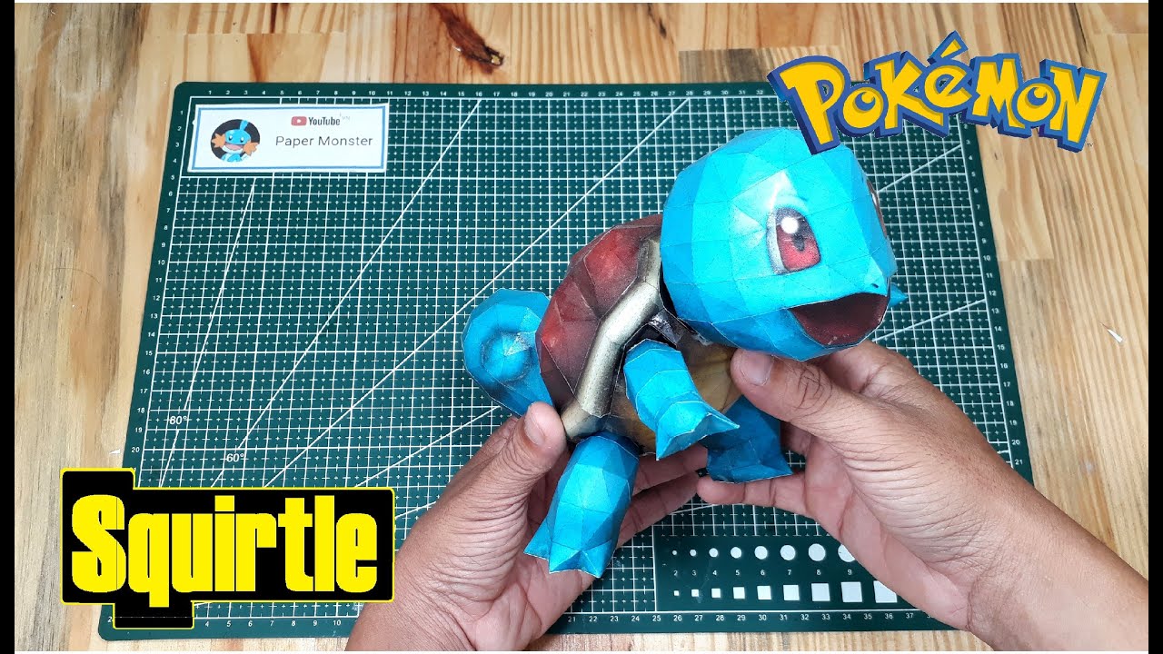 Squirtle  | Pokemon PaperCraft | modelo de papel | 종이 모델 | 紙モデル