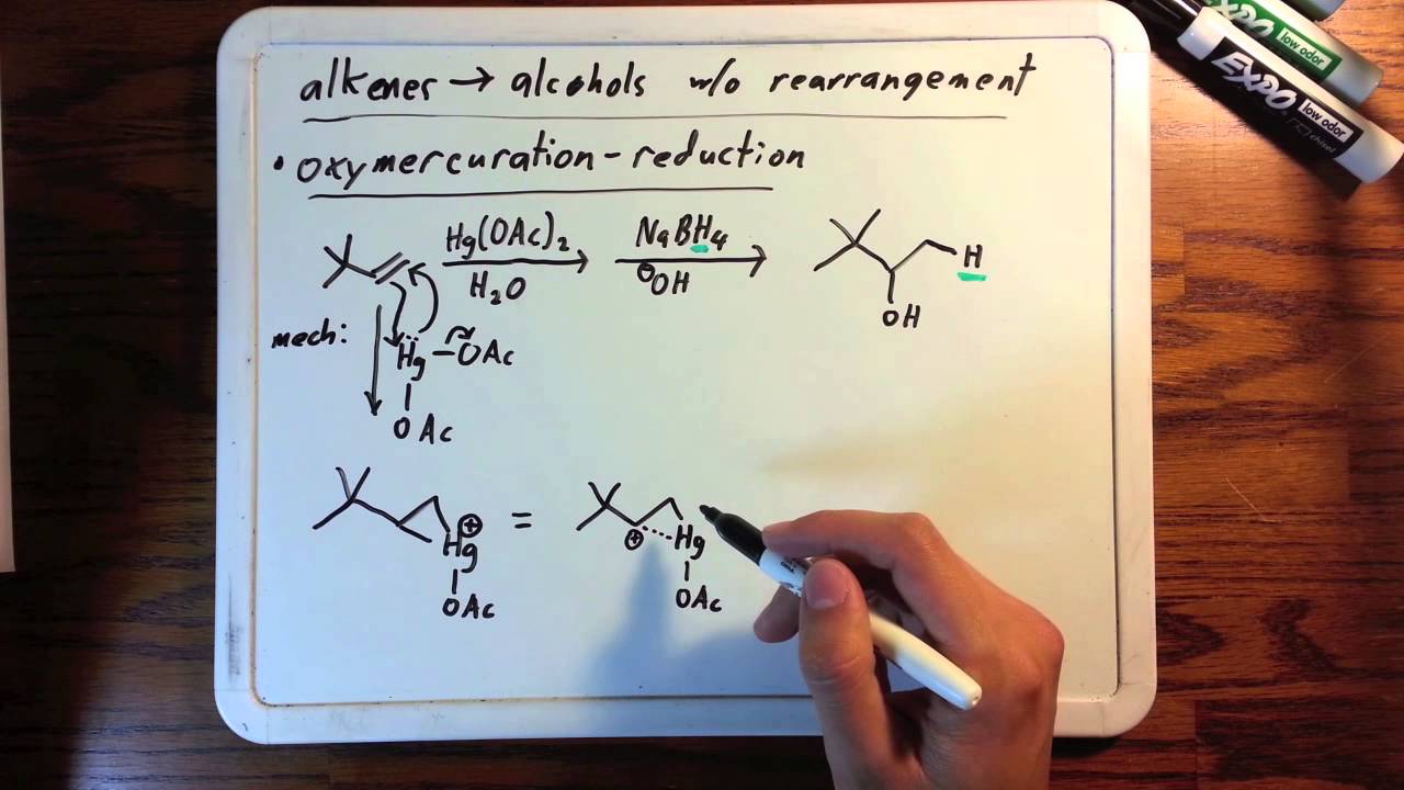 Oxymercuration-Reduction Explained w/ Mechanism