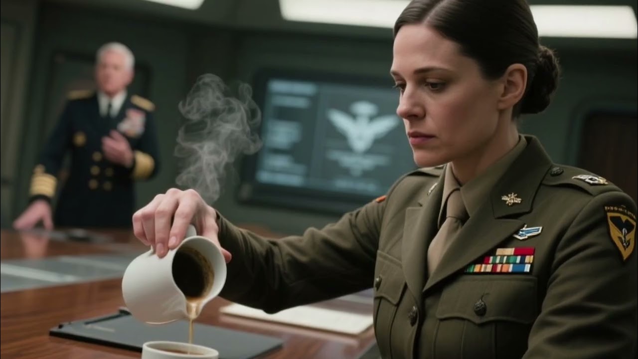 She Poured Coffee Quietly in the Briefing Room Then the Admiral Spoke Her Call Sign and Silence Fell
