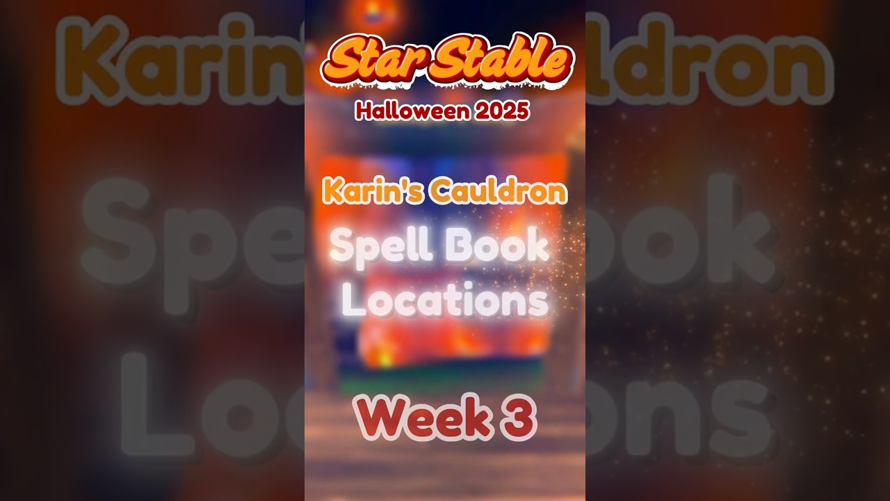 Расположение книги заклинаний &laquo;Котёл Карин&raquo; 🐴🎃 Неделя 3✨ Star Stable Online Хэллоуин 2025