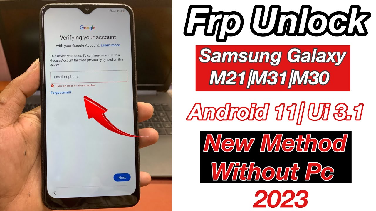Samsung galaxy m21|m31|m30 frp bypass android 11 | Samsung galaxy frp bypass without pc new method