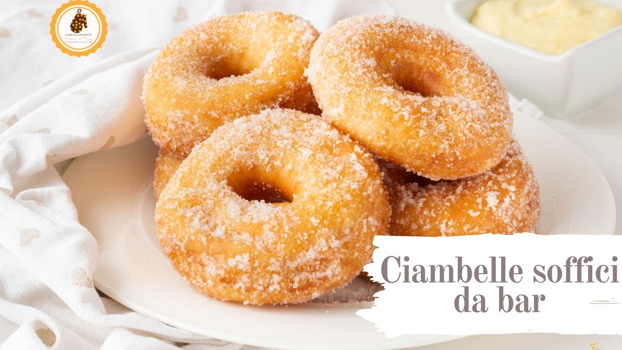 CIAMBELLE SOFFICI DA BAR con IMPASTO SOFFICE ALLE PATATE