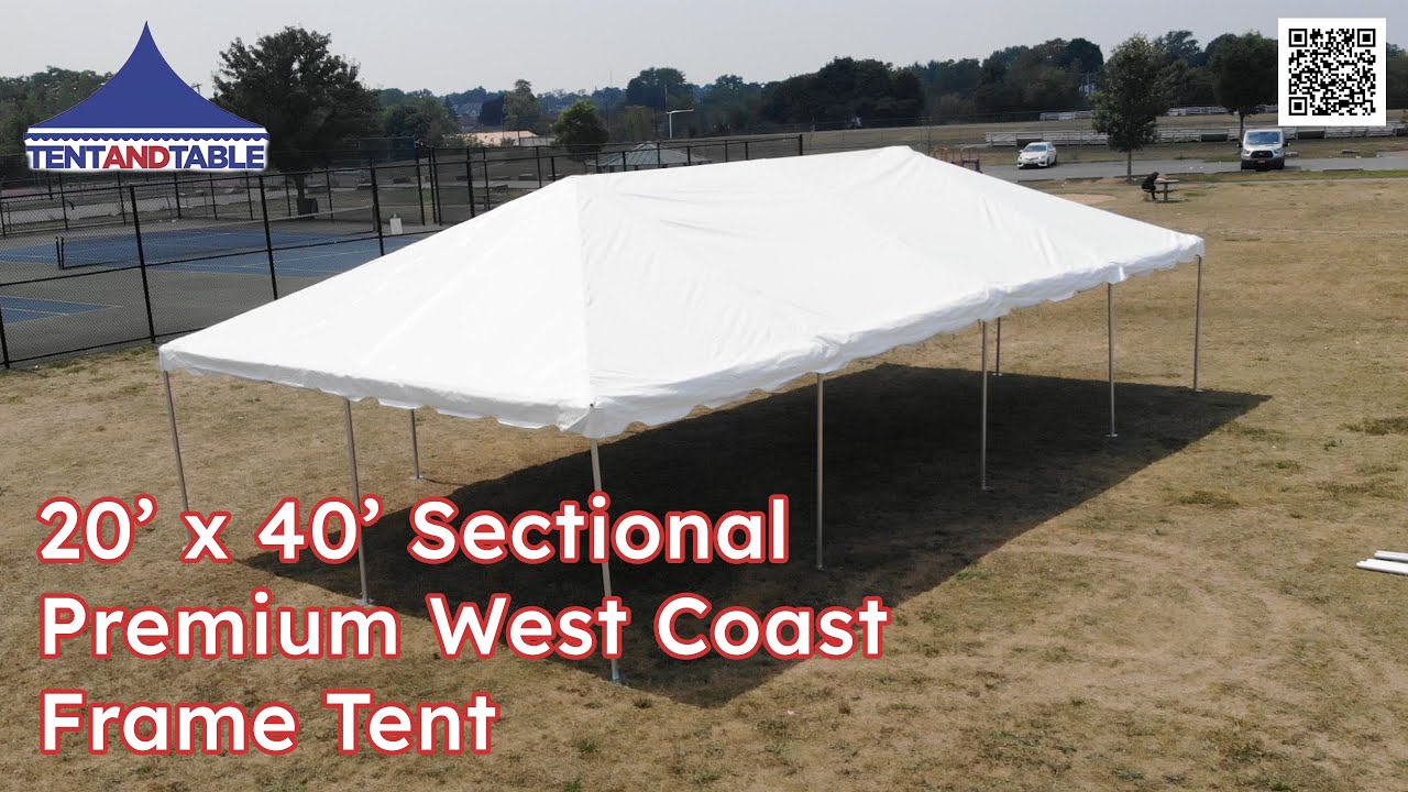 20' x 40' Premium West Coast Frame Tent | How to Setup & Assemble