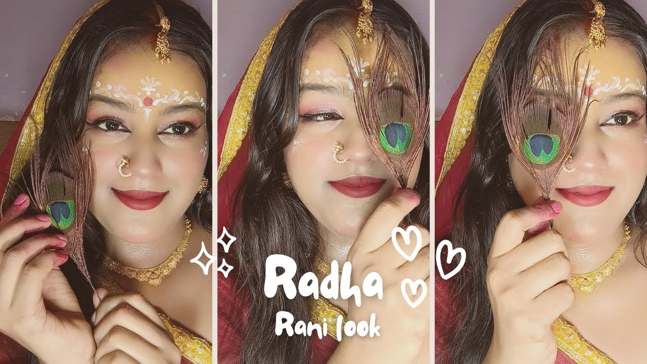  Radha Rani🪷✨makeup look✨ #anjalibeautyfashionlifestyla #radha #makeup #look