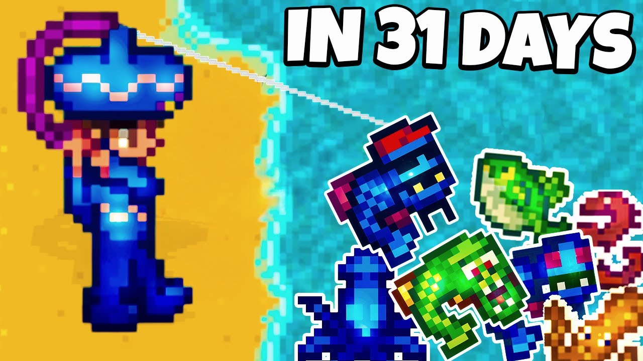 Сможете ли вы поймать всю рыбу в Stardew Valley всего за 31 день?