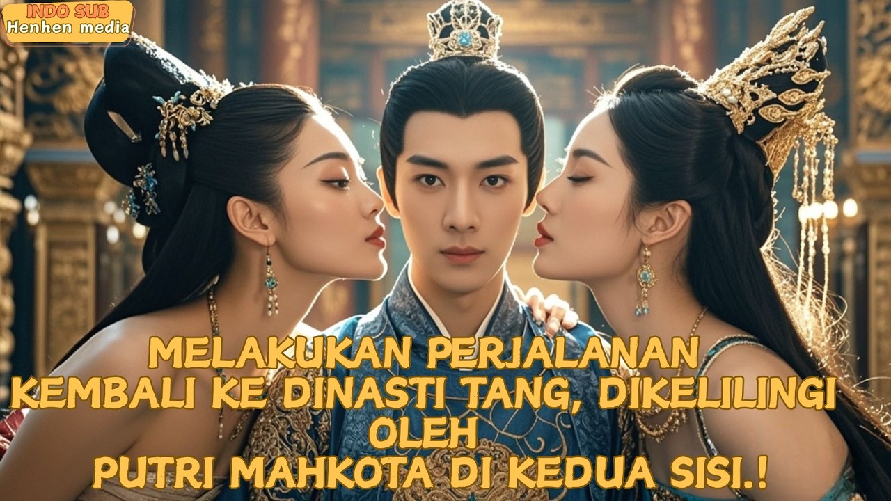 Melakukan perjalanan kembali ke Dinasti Tang, dikelilingi oleh Putri Mahkota di kedua sisi#minidrama