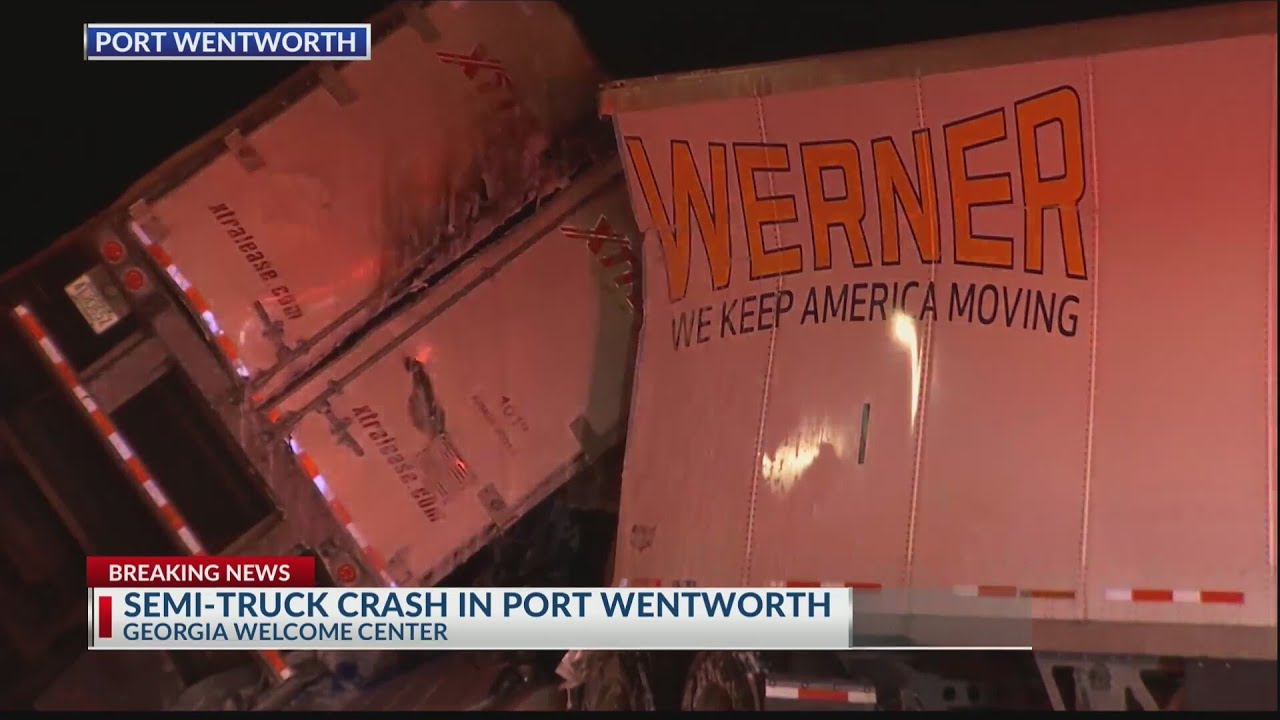Emergency crews respond to vehicle, semi-truck crash that led to fire near Georgia Welcome Center