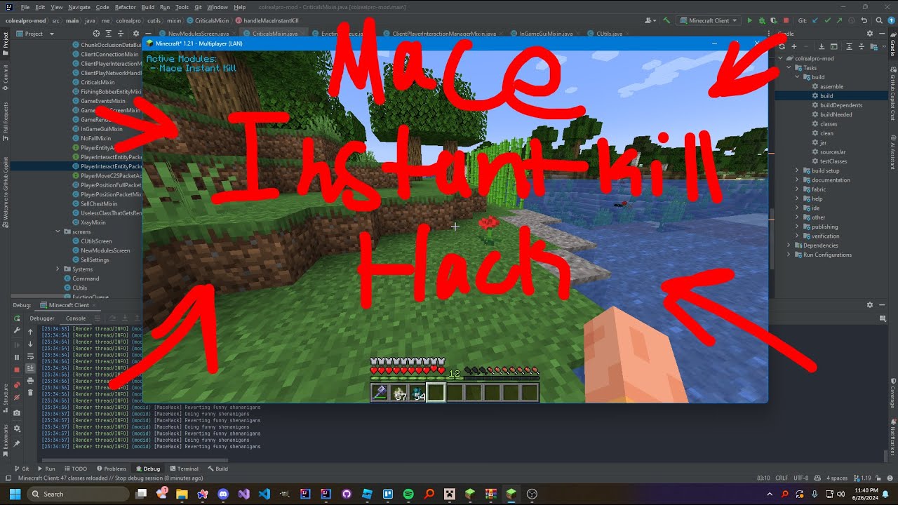 Mace Instant Kill Hack