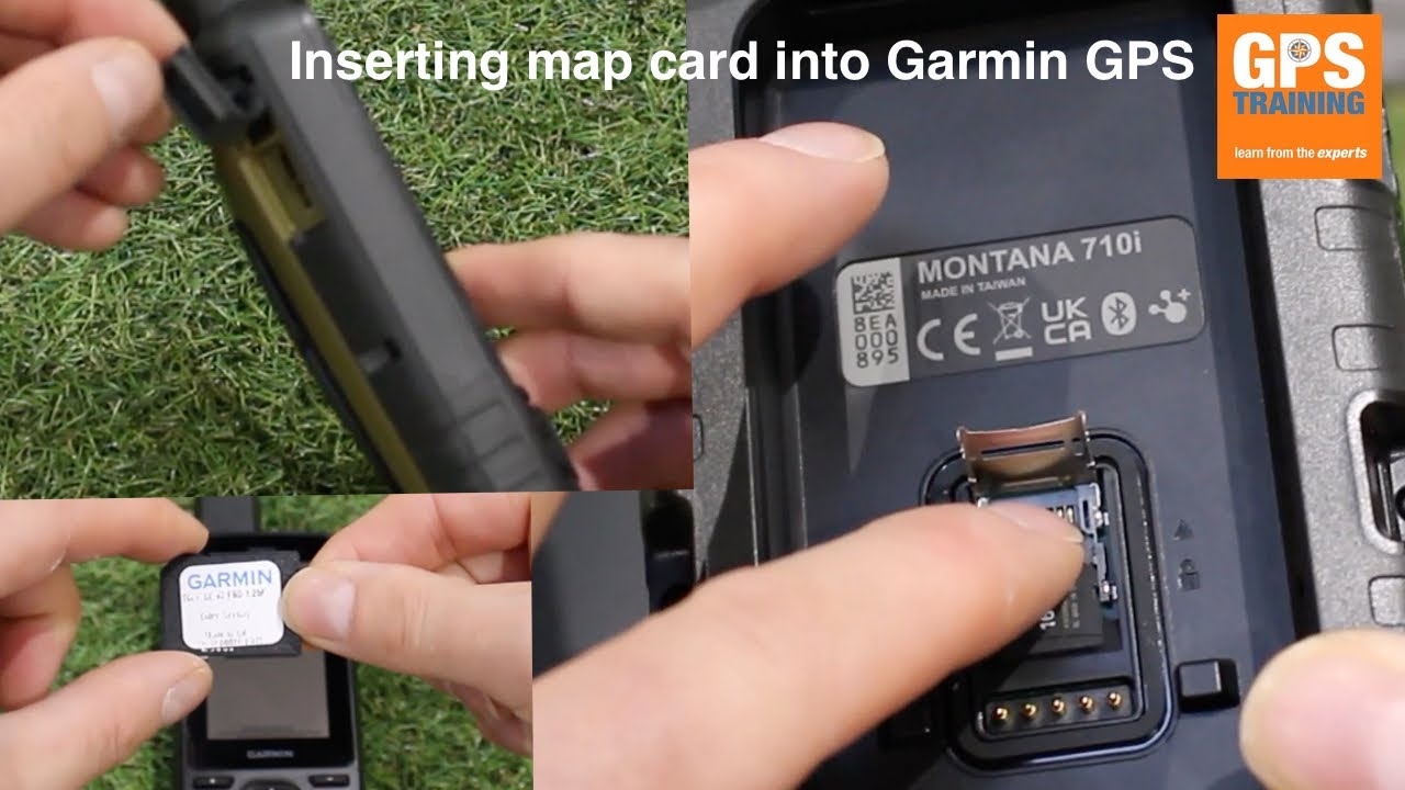 How to insert a map card into a Garmin GPS Unit
