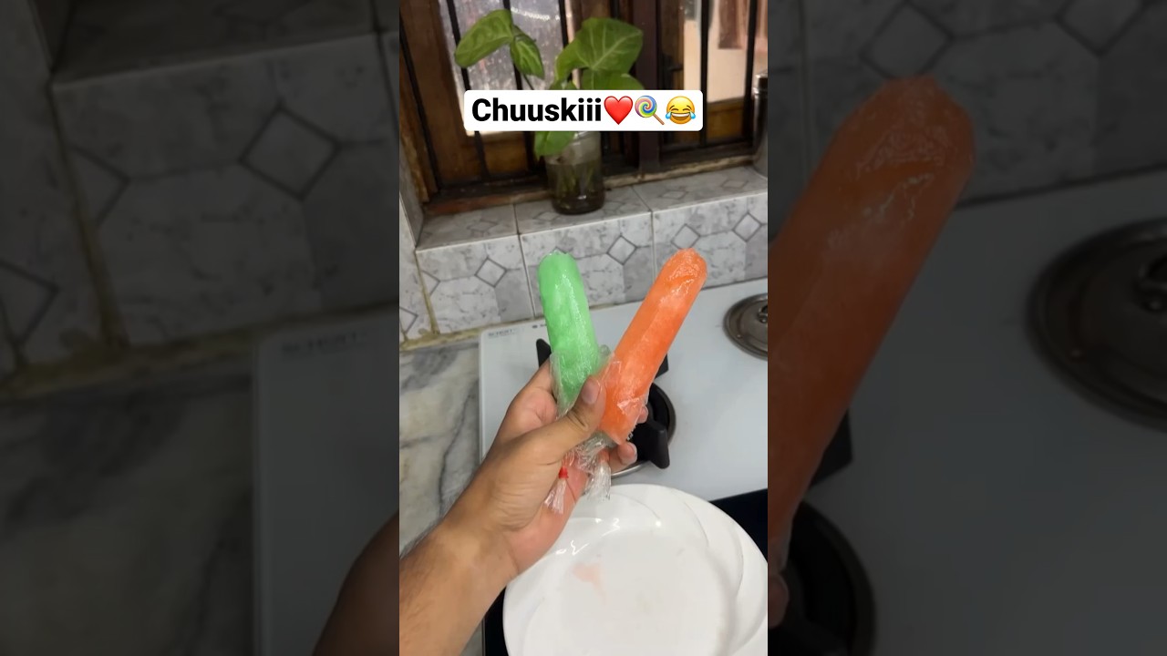 HOW TO MAKE BEST CHUSKI AT HOME ❤️🍭 | #icecandy #sweet #recipe
