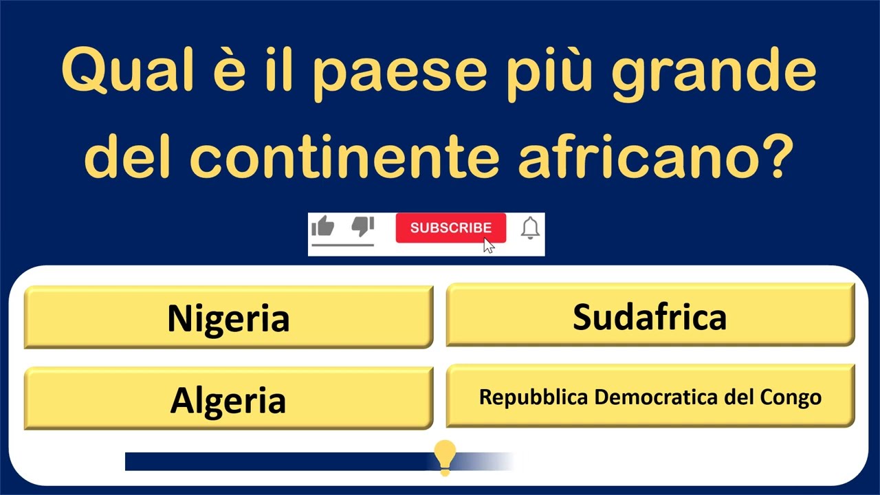 Sei un vero genio? Metti alla prova la tua cultura generale con questa sfida impossibile!