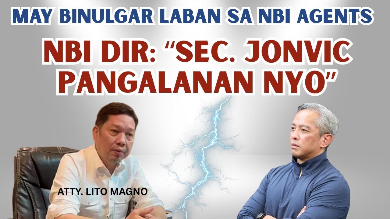 SEC. JONVIC: MAY PASAB0G LABAN SA NBI AGENTS (BAYARAN NI ATONG ANG?)