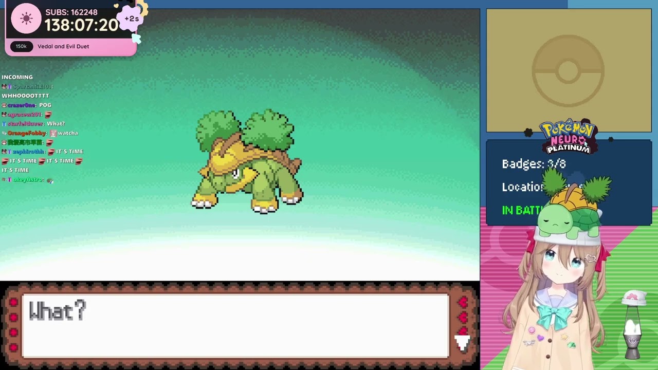 Vedal evolves into Torterra live on stream