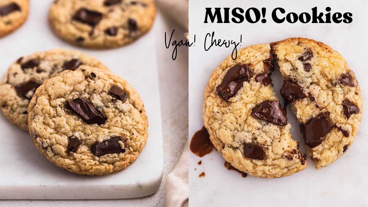 Easy chewy vegan MISO cookie recipe! | The Chestnut Bakery